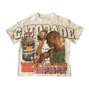 Men's Black Short Sleeve T-Shirt With Colorful Photo Print Street Style O-Neck Regular Fit Jersey Cotton - Product Image 4
