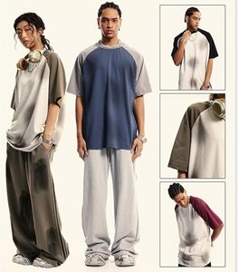 Streetwear <b>T</b>-<b>Shirt</b> - <b>Vintage</b> <b>T</b>-<b>Shirt</b> Slashed Design - Spray Color - 230G Heavyweight Fabric Available From Twin City - Product Image 3