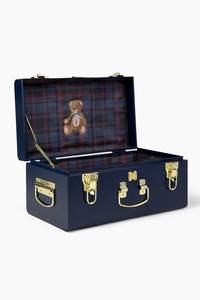 Luxury Nested Metal <b>Storage</b> Trunk Set Decorative Home Organizer Box <b>Stackable</b> Wardrobe <b>Storage</b> Chest with Gold Hardware - Product Image 3