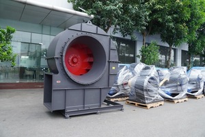Ventilateur centrifuge électrique filaire, installation facile, certifié CE, entraînement par courroie pour la pressurisation des escaliers CEP-1-14I du Vietnam - Product Image 2