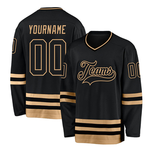 Maillot de hockey sur glace unisexe imprimé sur mesure, service OEM, twill, nouvelle arrivée, nom de l'équipe, couleurs, logos, 100% coton, grandes tailles - Product Image 6