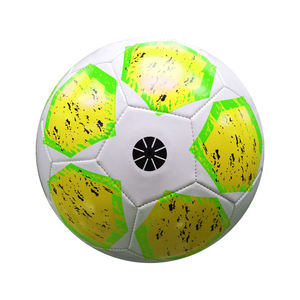 Ballon de football durable en cuir PU cousu à la machine, imperméable, taille 5, coloré, pour entraînement extérieur et sport d'équipe - Grande vente - Product Image 3