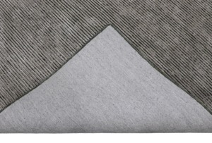 Alfombra de Lana Hecha a Mano Personalizada al por Mayor - Alfombra Moderna con Rayas Plateadas y Verdes, Texturizada y Curvada para Decoración del Hogar y Oración - Product Image 4