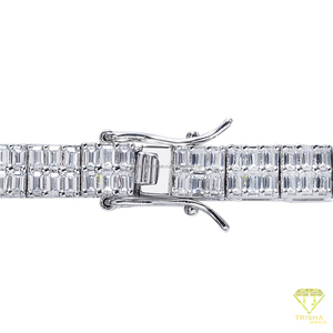 Collier tennis de luxe entièrement serti de pierres avec maillons rectangulaires, bijoux de mode hip-hop pour hommes et femmes, pour les acheteurs en gros - Product Image 6