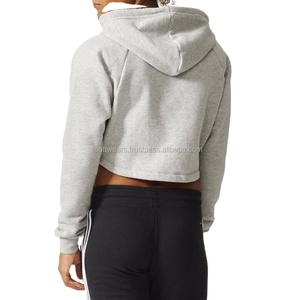 Venta caliente logotipo personalizado peso mejores mujeres Crop Top sudaderas con capucha mujeres Crop Top Hoodie 2026 - Product Image 3