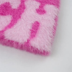 OEM Popular Unisex 100% <b>Wool</b> Jacquard Digital Printed <b>Beanie</b> High Quality Custom Winter Pink Girls Designers' Character Pattern - Product Image 2