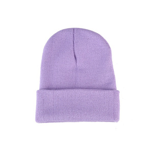 Hundred Apparel Unisex Solid Color Beanie Hat 100% Nylon Flat Knitted <b>Winter</b> <b>Cap</b> Casual Style Adults 56-58CM Head Circumference - Product Image 4