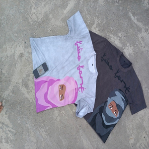 เสื้อยืดพิมพ์สกรีนสำหรับผู้ชายเสื้อยืดพิมพ์ลายสกรีนสไตล์ใหม่ทำจากผ้าฝ้ายไม้ไผ่ถัก - Product Image 3