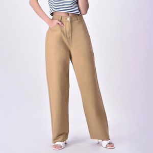 Jeans de mezclilla holgados de cintura alta estilo vintage con múltiples bolsillos para mujer, producto popular, jeans holgados para damas - Product Image 4