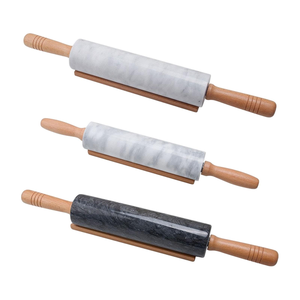 Stylish marble <b>Rolling</b> <b>Pin</b> Handmade White Color & Finished Dough Roller For Kitchen Accessories Easy to Clean <b>Rolling</b> <b>pin</b> - Product Image 4