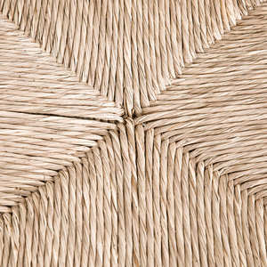 Chaise de salle à manger au design moderne, faite à la main, avec structure en bois de chêne et dossier en rotin naturel pour salles à manger - Product Image 6