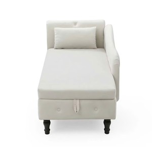 Moderna y Cómoda Cama Plegable de Tela con Banco de Almacenamiento y Tapa Elevable con Estructura de Acero para Dormitorio, Sala de Estar, Apartamento, Hotel, Villa - Product Image 3