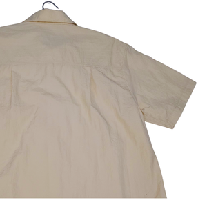 Camisa Casual de Manga Corta con Cuello Mandarín para Hombre, Color Sólido, Popelina de Algodón, Ropa de Trabajo de Verano, de Fábrica en Vietnam - Product Image 3