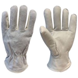 Heavy Duty Cowhide Grain Split Leather <b>Driver</b> <b>Gloves</b> for Industrial Safety Construction Long Lasting Hand Arm Protection - Product Image 1