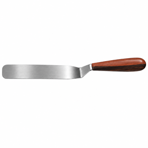 Altomme Instruments Stainless Steel Food Plating Spatula Wooden Handle <b>Heavy</b> <b>Duty</b> Dishwasher <b>Safe</b> Oven <b>Safe</b> for Chef Plating - Product Image 4