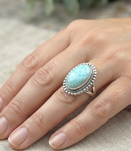 Large Oval Green Amazonite 18k Pure 925 Sterling <b>Silver</b> Rose Gold Plated Handmade Boho <b>Statement</b> Gemstone <b>Ring</b> - Product Image 2