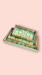 Plateau rectangulaire en bois de grande taille, design vintage, vaisselle de table, plateaux de service alimentaire, plateau décoratif en émail à prix raisonnable - Product Image 6