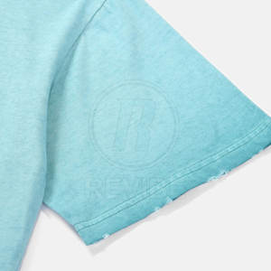 เสื้อยืดคอกลมแบบซันเฟดคุณภาพสูง ดีไซน์ตามสั่ง สวมใส่สบาย ไซส์ใหญ่ สำหรับขายออนไลน์ - Product Image 6