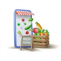 Desarrollo de Aplicaciones de Comercio Electrónico para Agricultura Orgánica Avanzada, Entrega de Productos de Granja a Domicilio, Inventario Inteligente, Mercado Multivendedor, MAC