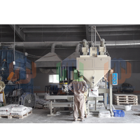 Machine de remplissage et d'emballage semi-automatique TBM-SS02-A-V de qualité export pour ensachage de 10kg-50kg de ciment, mortier et poudre