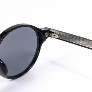 LMAMBA 99023 Fashion Trendy Retro UV400 Shade Designer Custom Logo Classic Unisex TR90+CP Round Frame Women Men <b>Sunglasses</b> 2026 - Product Image 4