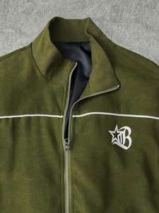 สตรีทรัชชุดสูทลำลองแขนยาวสำหรับทุกเพศ ชุดเสื้อแจ็คเก็ตและกางเกงขายาว ระบายอากาศได้ดี น้ำหนักเบา ผลิตจากผ้าเทคฟลีซ คอลเลคชั่นใหม่ - Product Image 2