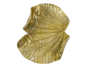 Plateau décoratif ovale en aluminium gravé, style Art déco floral, doré, pour servir des fruits, pour la maison, la cuisine, la table - Product Image 4