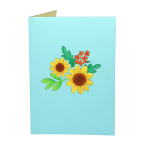 Tarjeta de Felicitación 3D con Diseño Floral, Cesta de Flores de Papel, Tarjeta Hecha a Mano con Recortes, Decoración para el Hogar, Regalo, Tarjeta de Felicitación 3D - Product Image 6