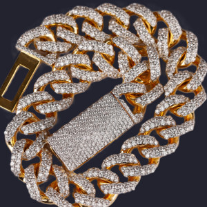 Pulsera de Oro Sólido de 14K con Diamantes VVS de 10mm, Corte Corazón, Certificación GIA, Estilo Cubano, Regalo Romántico para Hombre, Personalizada por RB Gems - Product Image 3