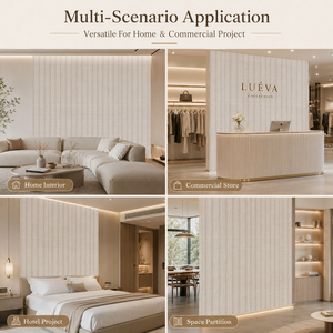Panneau mural PS facile <span class=keywords><strong>à</strong></span> installer, rénovation DIY, panneau <span class=keywords><strong>à</strong></span> lattes en <span class=keywords><strong>polystyrène</strong></span> léger, panneau décoratif intérieur <span class=keywords><strong>à</strong></span> lattes pour appartement - Product Image 4