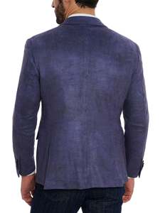 Men's Anti-Wrinkle Purple Color Printed Slim Fit <b>Blazer</b> Suit Single Breasted Stylish Casual Design Wedding Dinner Prom Party - Product Image 2