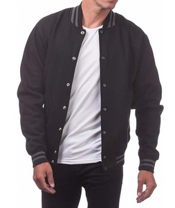 เสื้อแจ็คเก็ตวาร์ซิตี้ผ้าฝ้ายสั่งทำสำหรับผู้ชาย ขายส่งสำหรับมหาวิทยาลัยและวิทยาลัย, เสื้อแจ็คเก็ตเบสบอลผ้าฟลีซวาร์ซิตี้สำหรับผู้ชายแบบสั่งทำสำหรับสโมสร - Product Image 2