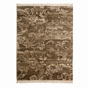 DECORDEC Ivory Rust <b>Red</b> <b>Wool</b> Eco Friendly Non-Slip Hand Tufted Geometric Micro Pattern Rug Repeating Linear Motif Area Carpet - Product Image 1