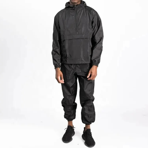 High Quality Windbreaker Crinkle Tracksuit Set Patchwork Unisex Breathable Two Piece Set 100% Polyester Tracksuit For Men - Product Image 1