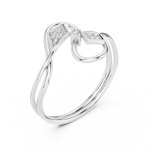 Anillo de Diamante Real Certificado en Oro de 14K, Corte Redondo, Estilo Romántico, Baño de Rodio, Certificado IGI, 0.07ct, Calidad IJ-SI - Product Image 3