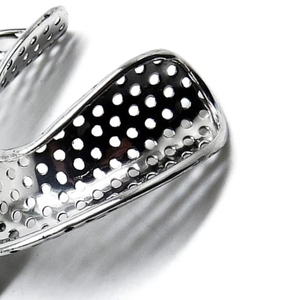 Bandeja de Impresión Dental Perforada de Acero Inoxidable Azicon, Bandeja de Impresión Dental Autoclavable para Mandíbula Superior e Inferior - Product Image 2