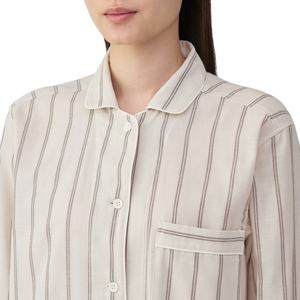 Conjunto de Pijama de 2 Piezas de Algodón para Mujer, Hecho a Medida, Suave, Informal, a Rayas, para Noches de Verano, Camisón - Product Image 3