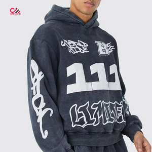 Survêtements pour hommes à col rond, sérigraphiés, effet délavé à l'acide, personnalisables, qualité supérieure, meilleures ventes, vente en gros - Product Image 6