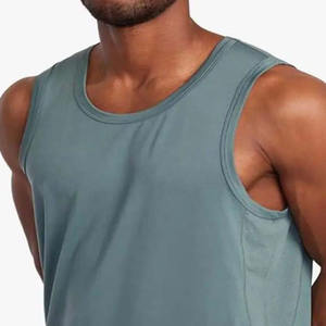 เสื้อกล้ามคัสตอมคุณภาพสูง ทรงเข้ารูป ผ้าริบ สำหรับผู้ชาย วิ่ง ออกกำลังกาย สตรีทแวร์ เสื้อยืด - Product Image 5