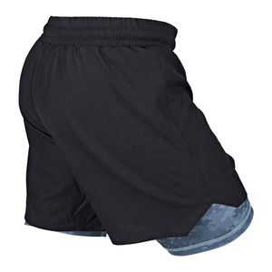 Pantalones Cortos de MMA de Doble Capa para Hombre, Ajuste Moderno, Elásticos en 4 Direcciones, para Entrenamiento de Grappling, BJJ, Sin Gi, Ligeros y Duraderos - Product Image 2