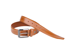 Ceinture en cuir véritable pour homme avec boucle mate simple, style élégant, usage quotidien, ajustement parfait pour les occasions décontractées - Product Image 2