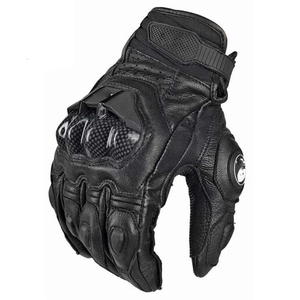 Gants de moto avec protection des articulations en carbone, paume en cuir véritable, gants de protection pour la course, la conduite et les sports de plein air - Product Image 5