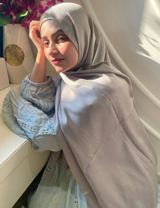 Premium Satin Plain Hijab Scarf <b>Silk</b> Feel Fabric <b>Head</b> <b>Wrap</b> Shawl Custom Branding OEM ODM Manufacturer - Product Image 4