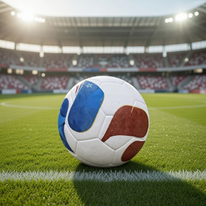 WEMBLEY SPORTS Ballon de football inspiré de la Ligue des Champions 2026 Coupe des Trois Nations Taille 5 en cuir cousu à la machine étanche à l'air - Product Image 2