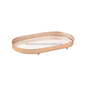 Best Selling Customizable Metal Serving <b>Trays</b> for Home and Hotel for Décor Gifting and <b>Snack</b> Serving Purpose - Product Image 1