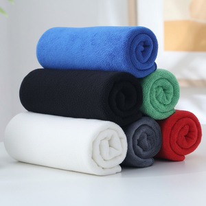 Ensemble de serviettes de bain et de toilette en microfibre de luxe, couleur unie, rectangulaires, teintes, écologiques, douces pour la peau, pour usage domestique - Product Image 3