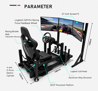 Ensemble Complet Simulateur Somatosensoriel de Course VR Intérieur pour PC, Équipement VR de Simulation Automobile, Expérience de Trafic, Éducatif Scolaire