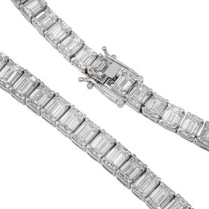 Collar de Diamantes Moissanite con Acabado Brillante de Alta Calidad, Joyería Hip Hop de Moda para Mujer, Disponible para la Venta - Product Image 3