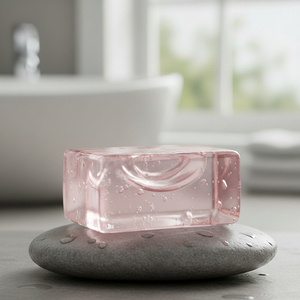 Jabón Transparente Hecho a Mano con Hierbas Ayurvédicas Orgánicas Naturales, Blanqueador, Hidratante, Limpiador para Piel Seca, Rostro y Cuerpo, Marca Privada - Product Image 1