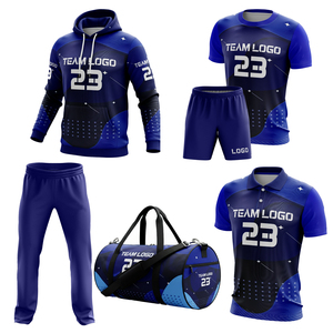 Uniformes de Fútbol Personalizados por Sublimación, Conjuntos para Equipos Adultos, Manga Corta, Ligeros para Verano, Paquete Completo con Bolsa de Deporte - Product Image 1
